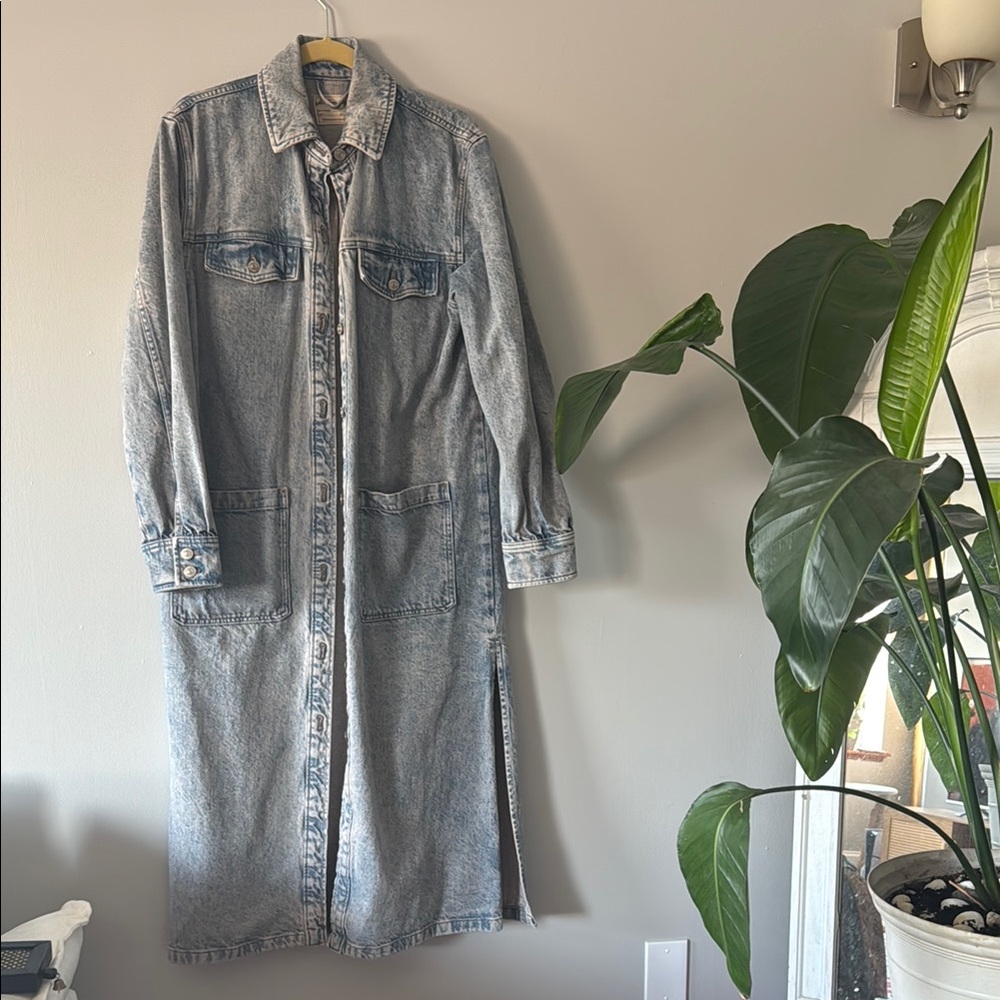 We The Free Blue Jean Jacket Oversized Denim